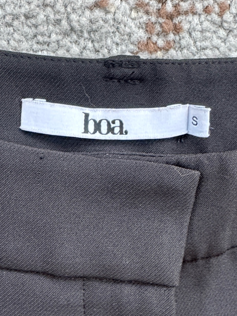 boa. Because Of Alice Effortless Pleated Wide Leg Trousers Black Small - Picture 7 of 11